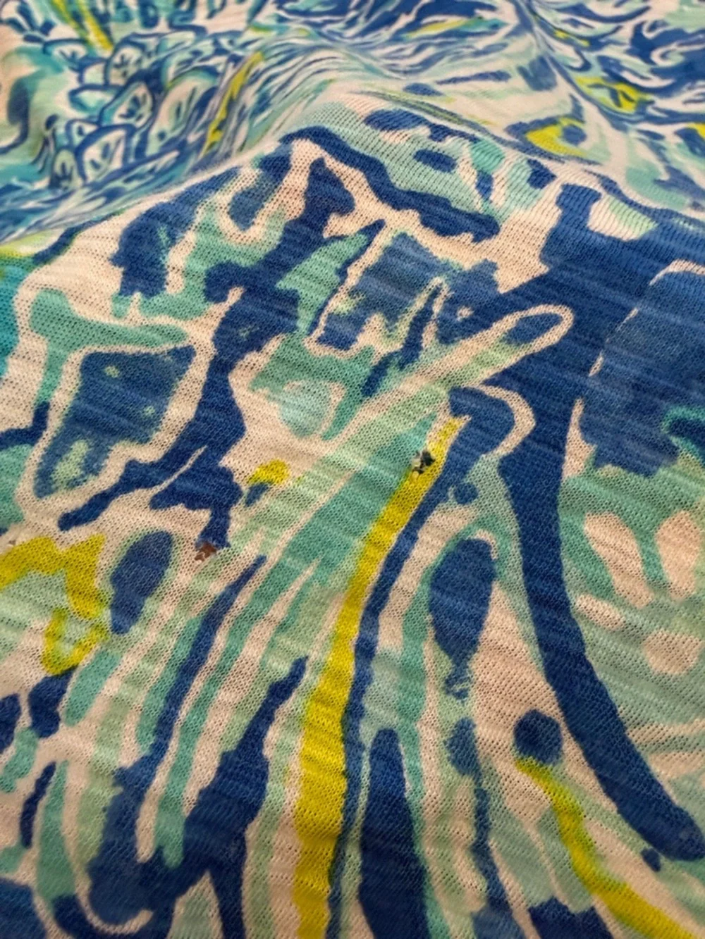 Lilly Pulitzer Watercolor Print Racerback Tank Size Small - C40-040 - Picture 3 of 6